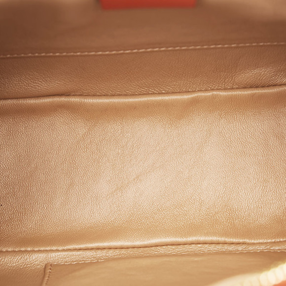 Gucci Python Double G Shoulder Bag Orange Python Leather - Picture 6 of 10